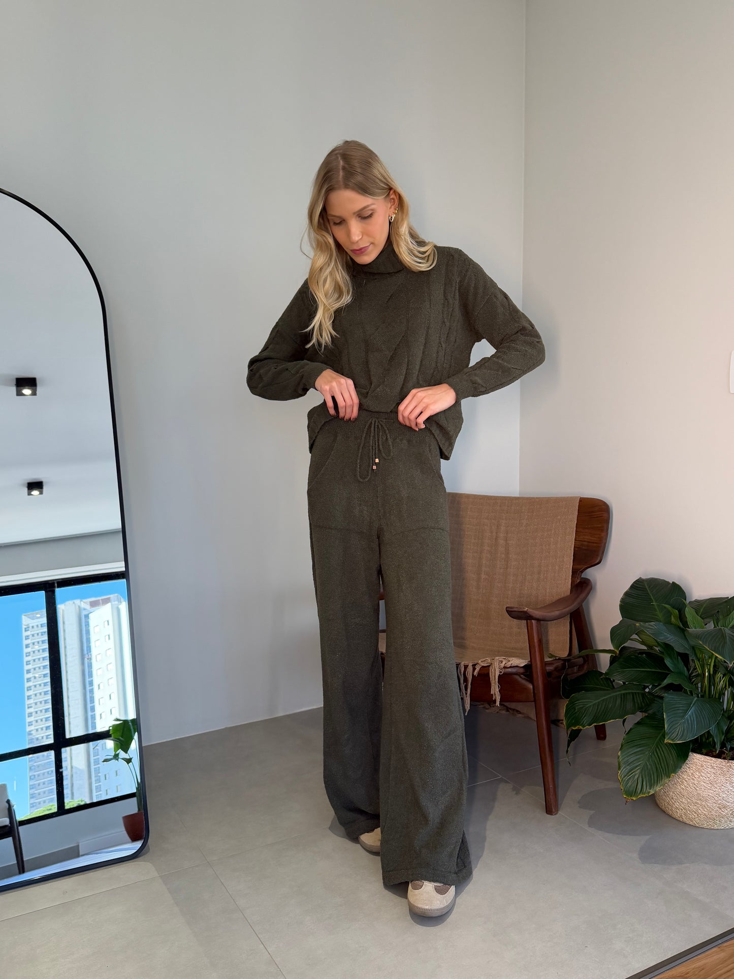 Conjunto Moka Verde Militar