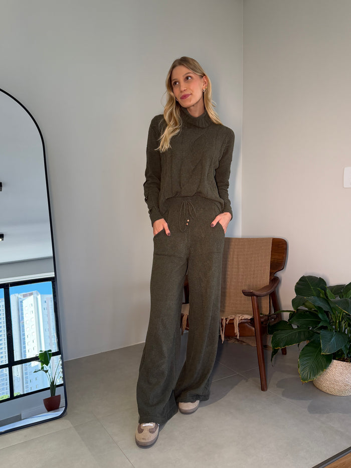 Conjunto Moka Verde Militar